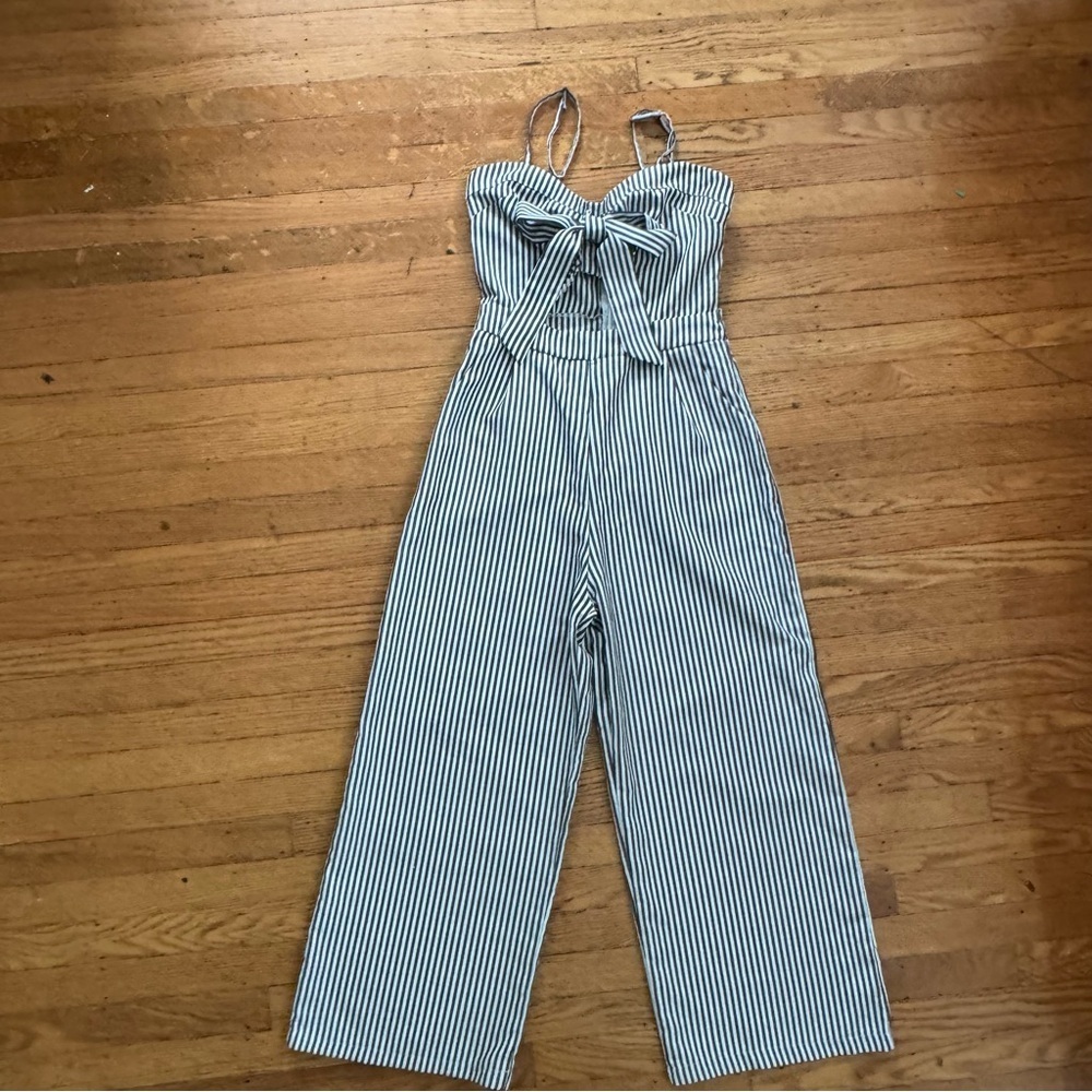 Women’s Jumpsuit Blue and White Size S Casual, Romper,‎ Relaxed, Comfy - Picture 7 of 10